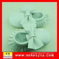 2015 cheapest cute wholesale European style funny bow spanish merino baby shoes